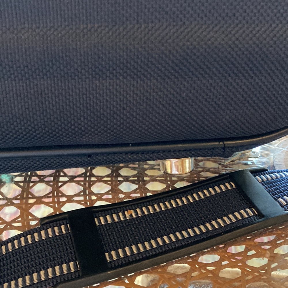 Sammy USA navy blue train case with lots of storage. New. Has lock. - Picture 10 of 10